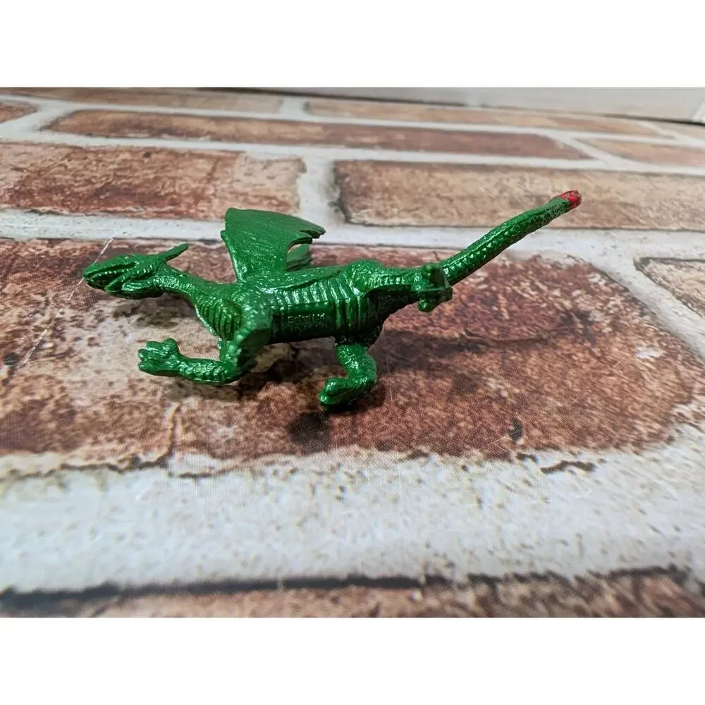 Safari Brand Shiny Green Winged Dragon Toy Collectible Figure Kids Pretend Play